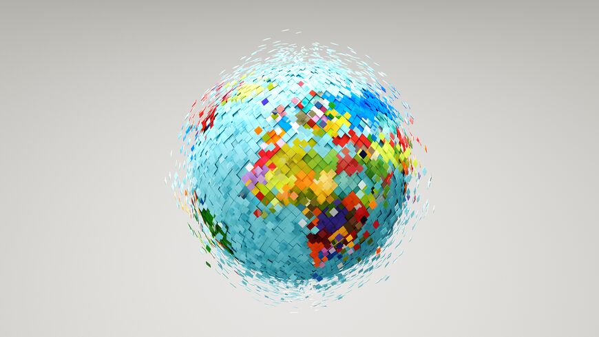Globe showing Africa