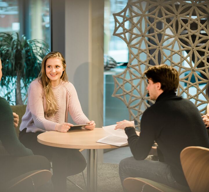 Students talking