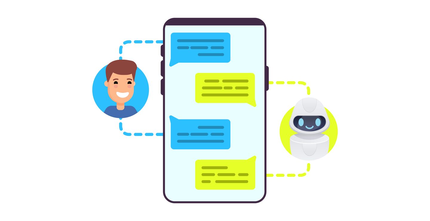 Illustrasjon av chatbot