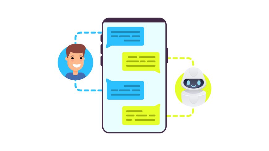 Illustrasjon av chatbot