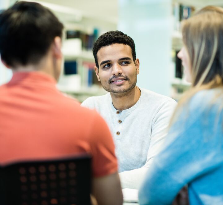 Students talking