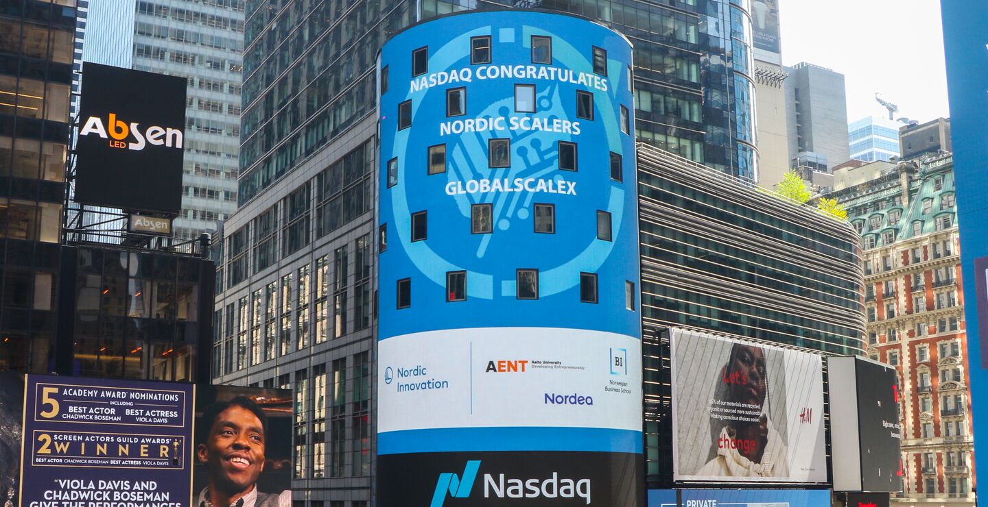 Global Scaleup p&aring; en billboard