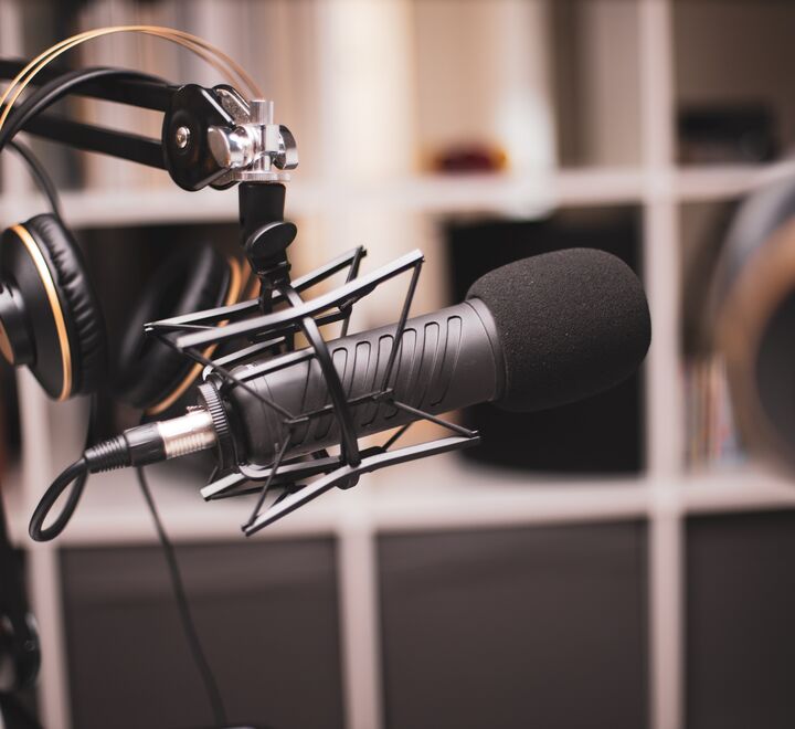 Podkast mikrofon