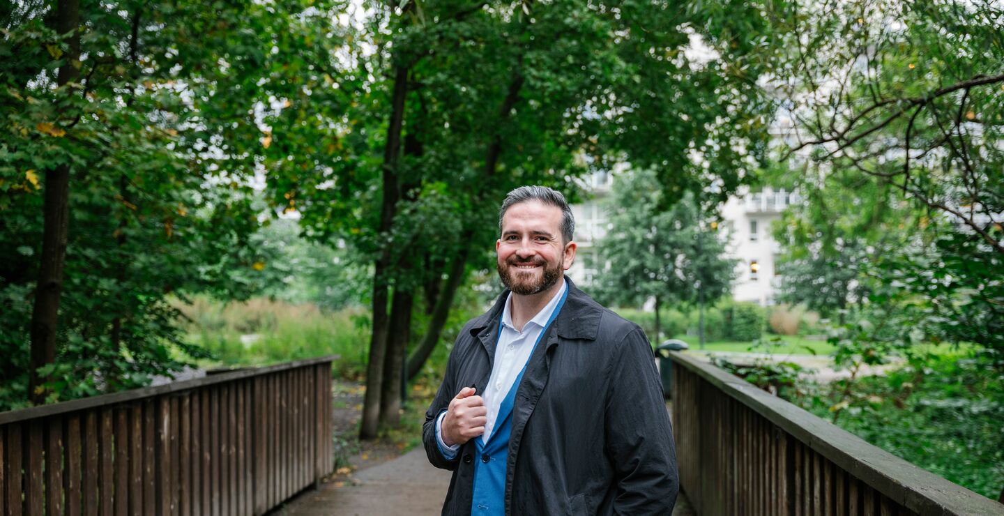 Marco standing in the park