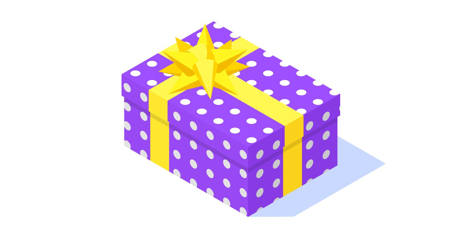 Illustration of gift box
