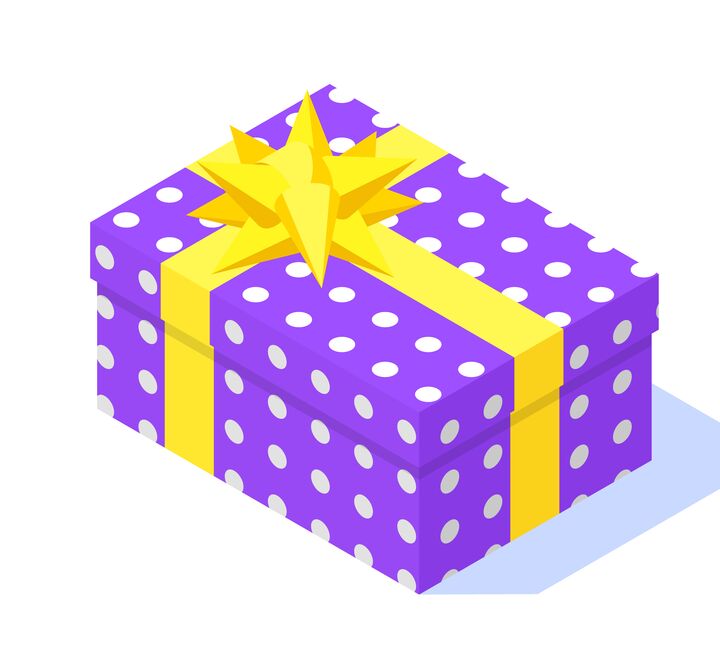 Illustration of gift box