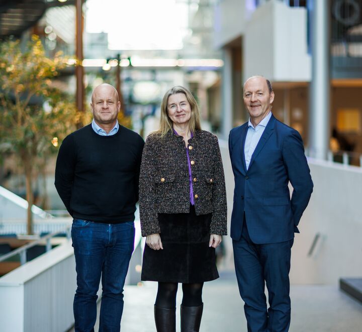 Anders Dysvik (professor ved BI), Tove Selnes (konserndirektør People, Brand og Communications i Storebrand) og Marius Eriksen (EVP Business ved BI)