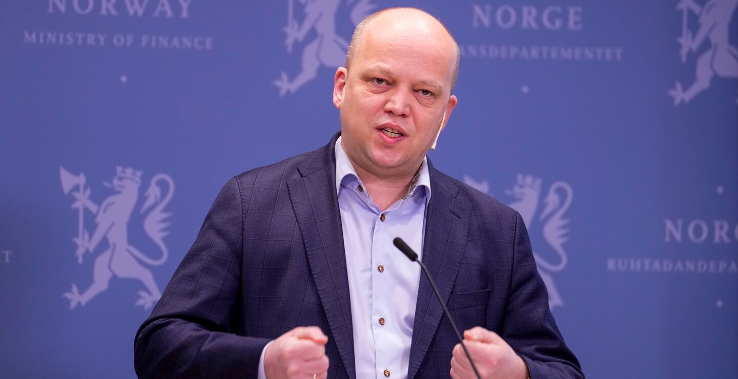 Finansminister Trygve Slagsvold Vedum