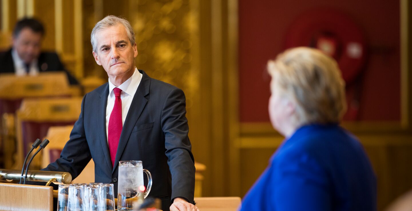 Erna Solberg og Jonas Gahr Støre