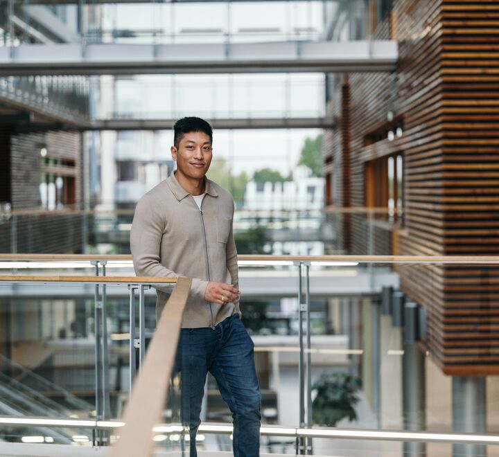 Male bachelor student 