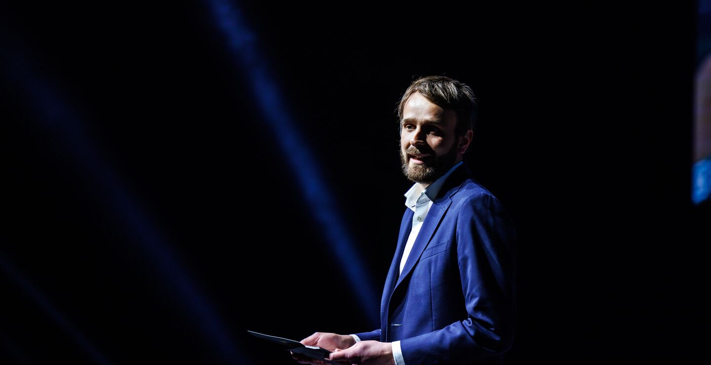 Jan Christian Vestre ved SHE Conference 2023