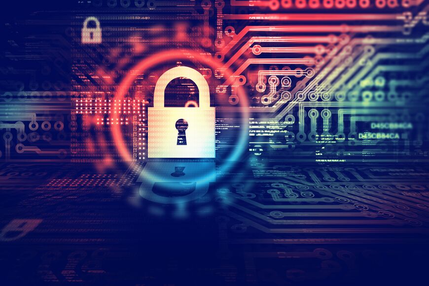 Illustration of cyber security