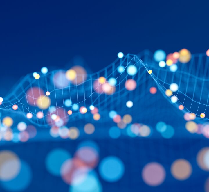 Illustrasjon av abstrakt datavisualisering