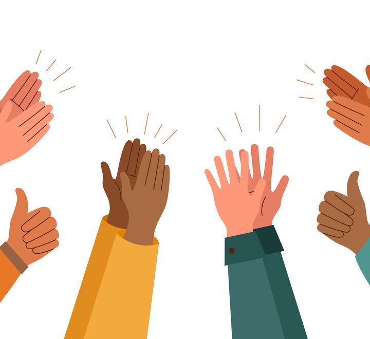 Clap and praise emoji