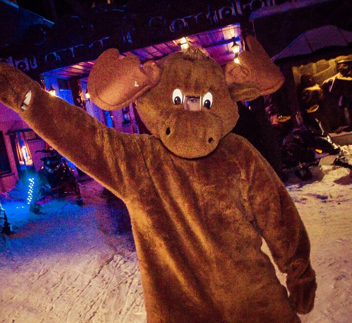 En person i et maskot-kostyme