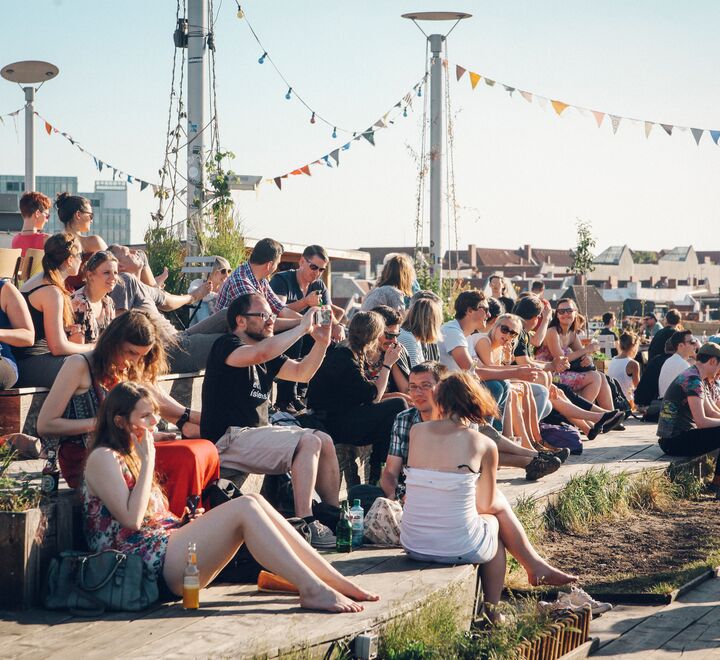Group of people during a festival