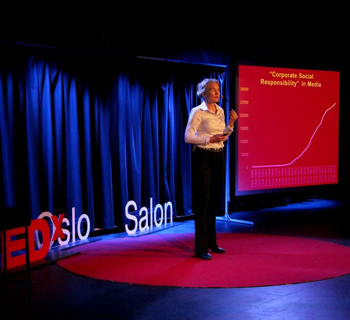 Caroline Ditlev-Simonsen gave a talk at TEDxOsloSalon about Corporate Social responsibility (CSR)