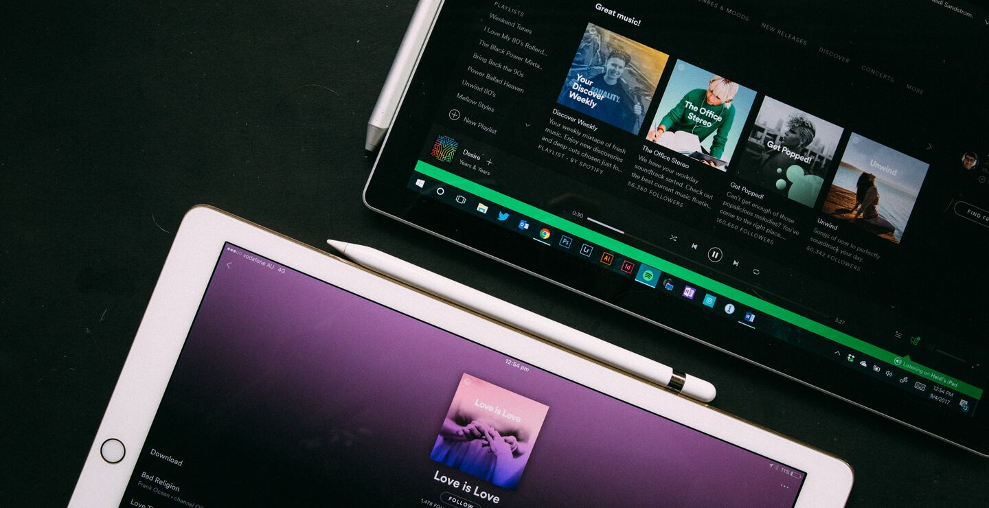 Spotify-app på Ipad