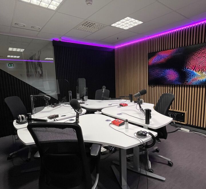 Image of podcast studio