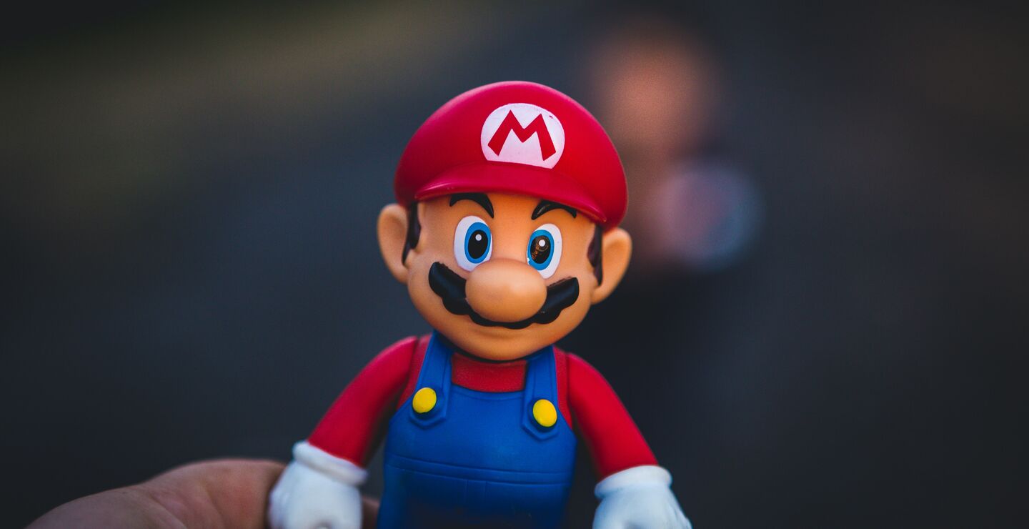 Super Mario figurine.