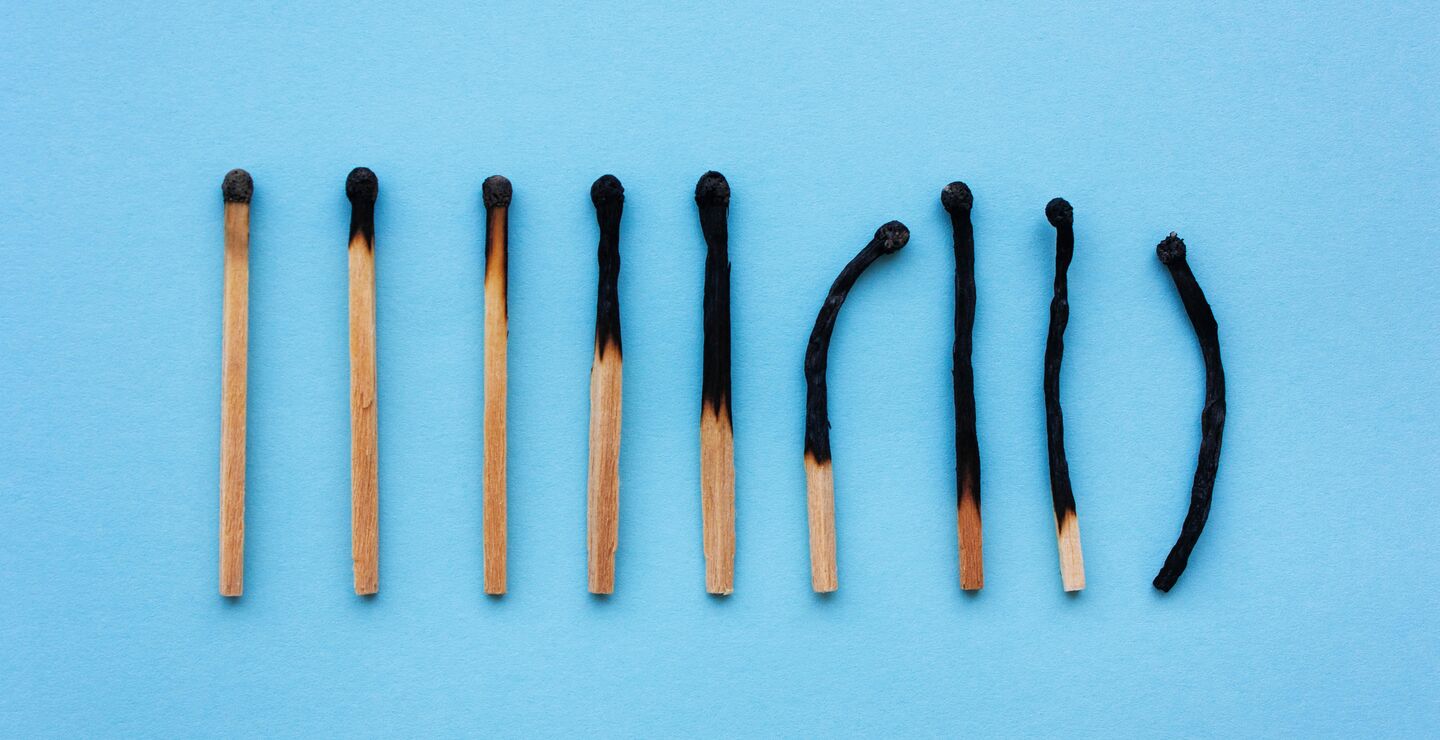 Utbrente fyrstikker.