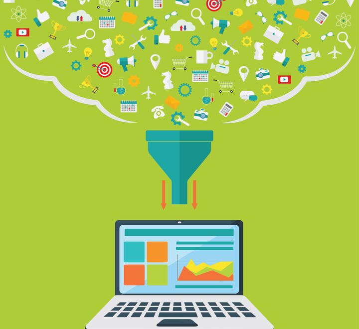 illustrasjonsbilde på big data, informasjonsstrøm