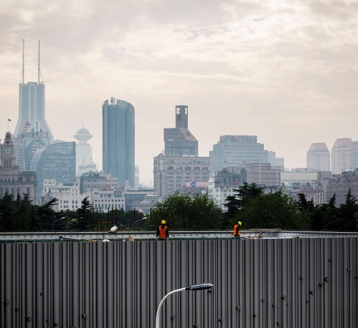 Anleggsarbeidere i Kina 