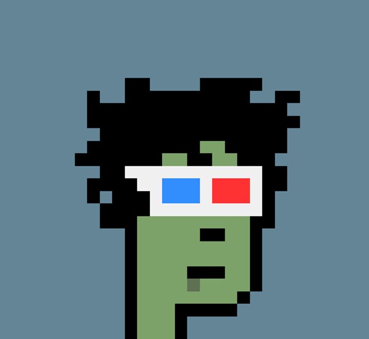Example of crypto punk, a well-known NFT project that consists of 10,000 collectible characters. 