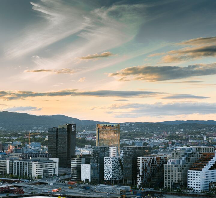 Utsiktsbilde av Oslo ved Barcode