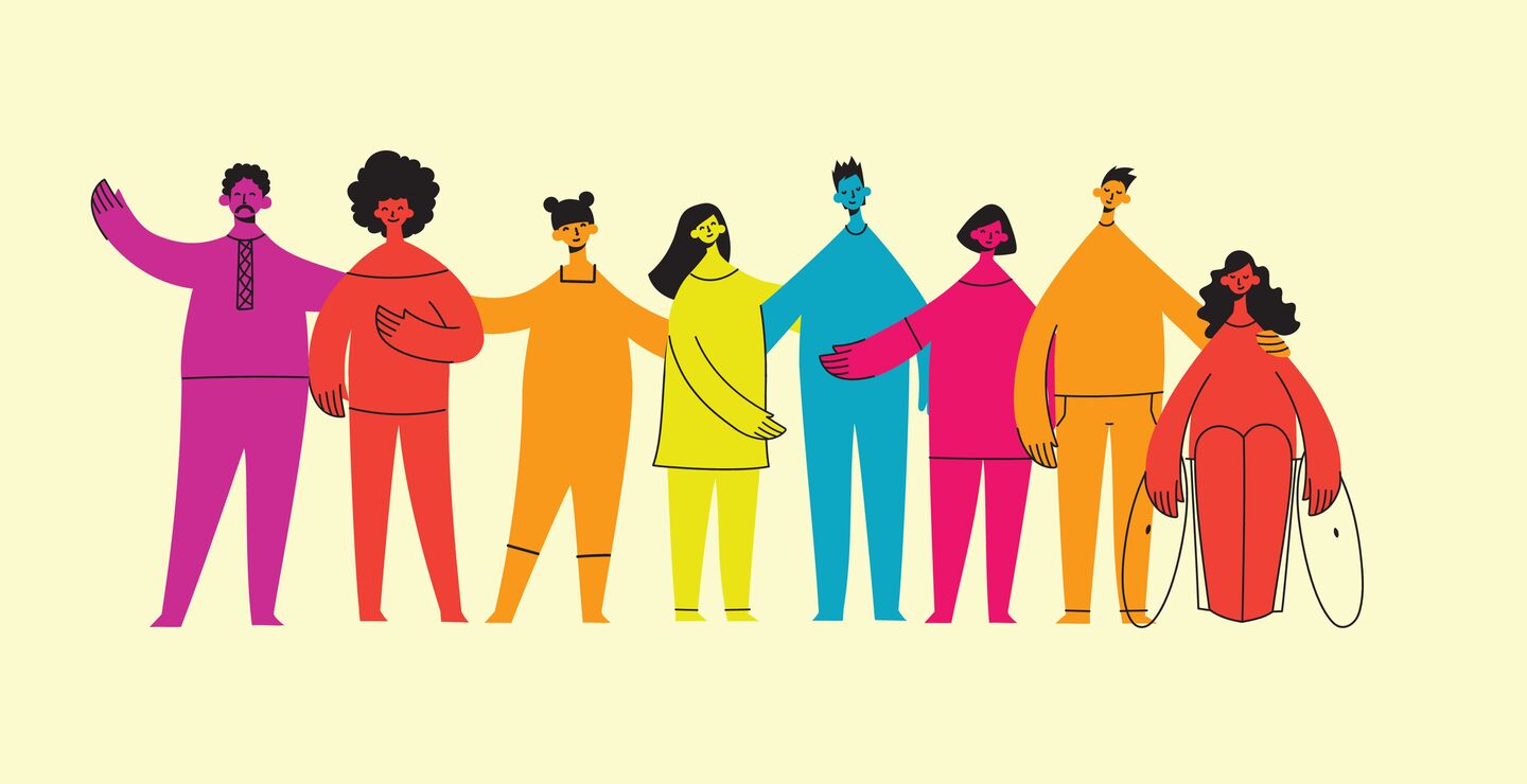 Illustrasjonsbilde av ulike mennesker