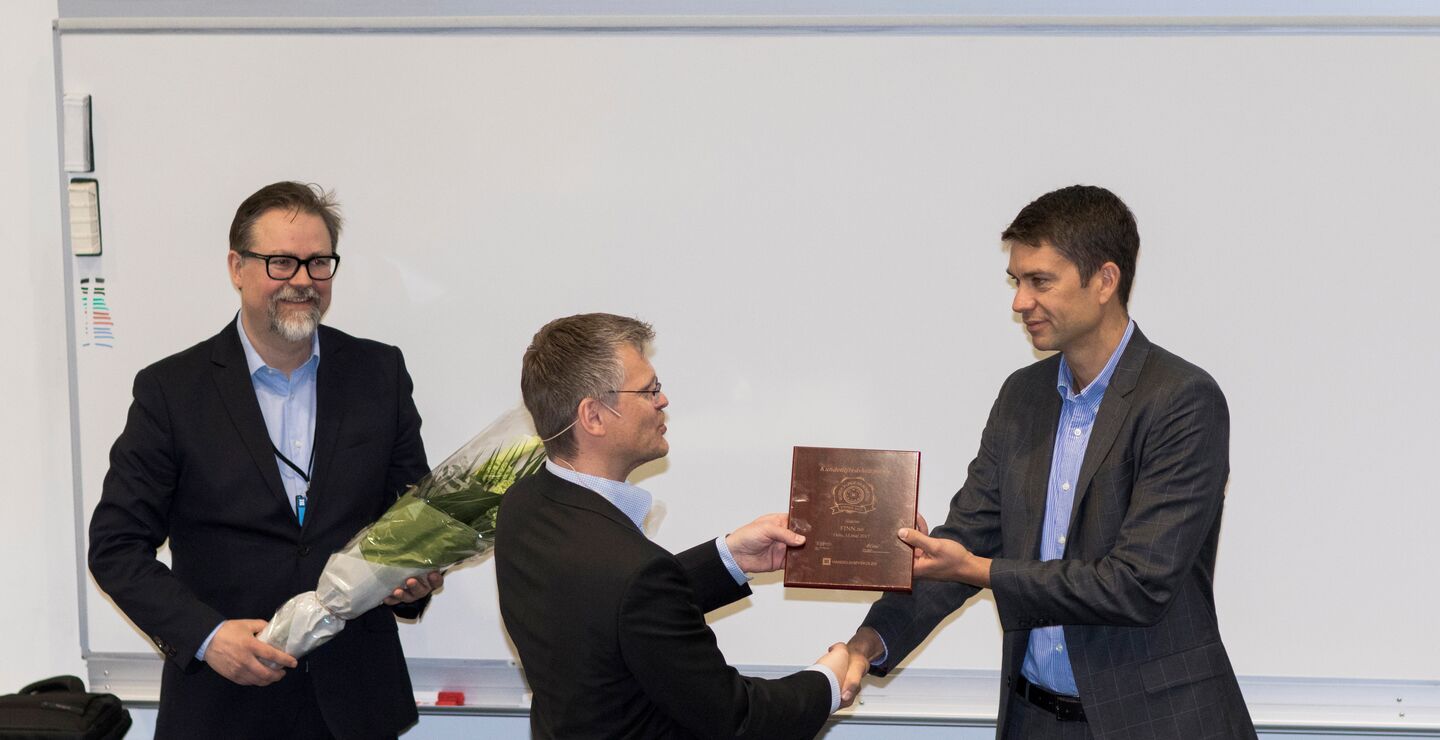 Utdeling av pris ved Norsk Kundebarometer