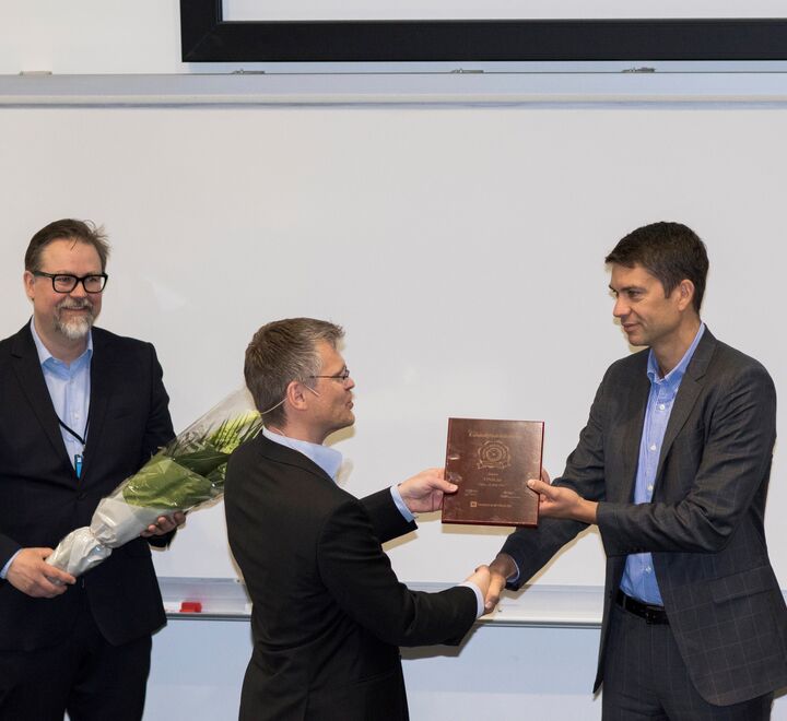 Utdeling av pris ved Norsk Kundebarometer