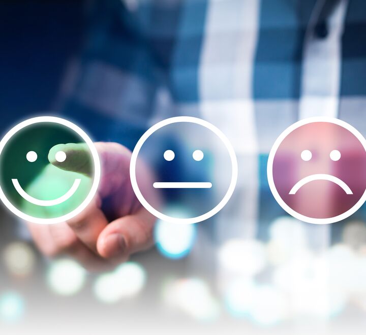 Emojis for rating customer satisfaction