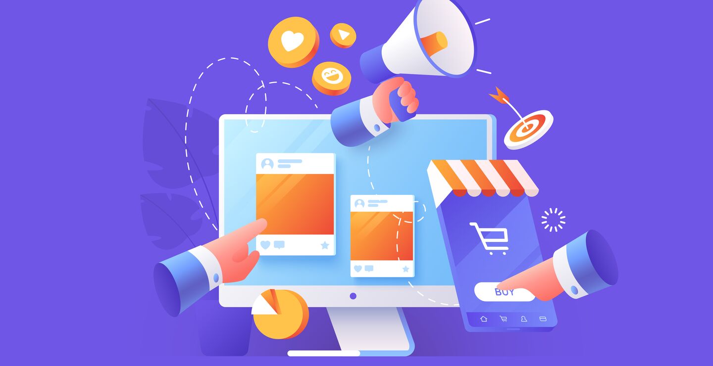 Illustration of digital advertisement