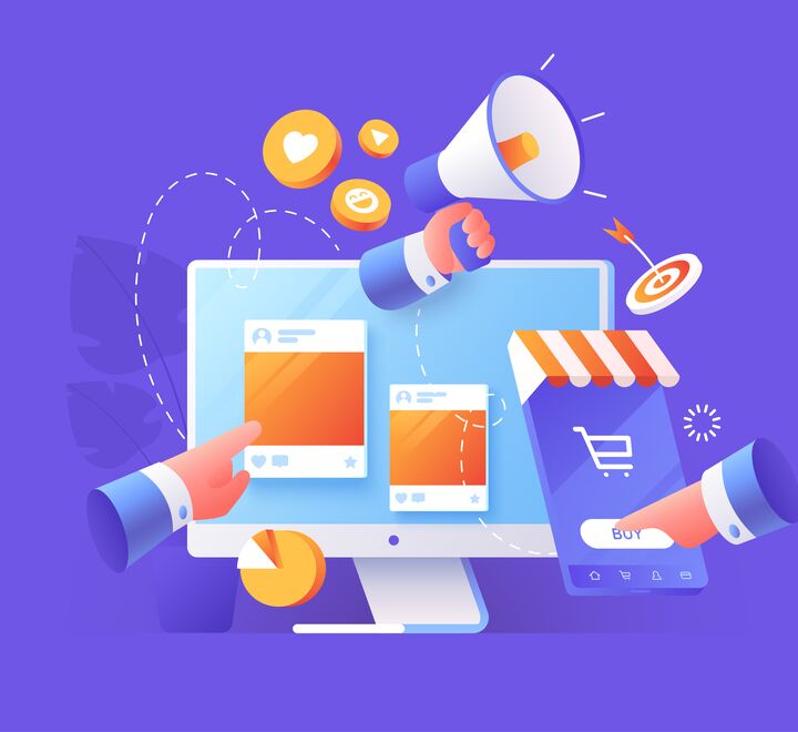 Illustration of digital advertisement