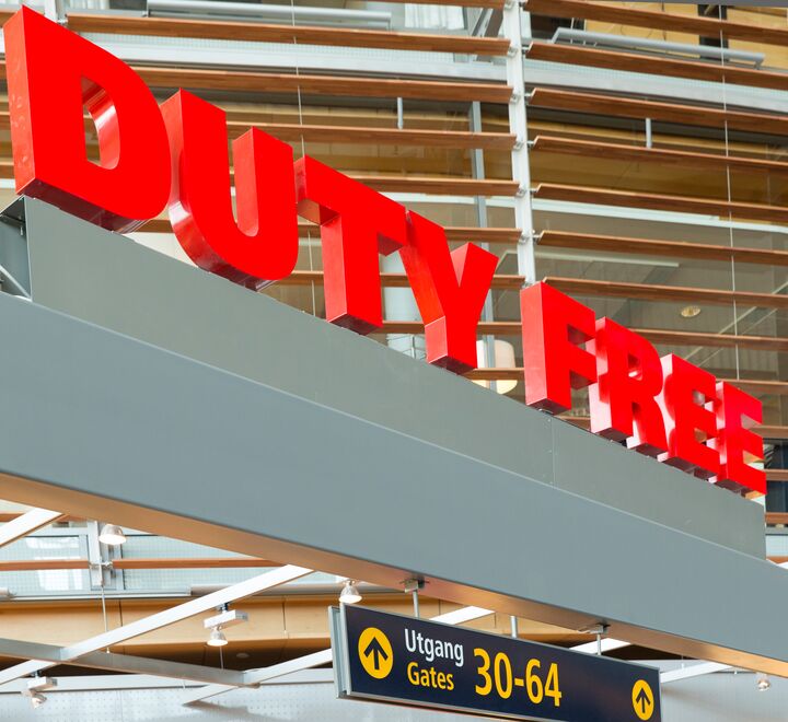 Tax-free butikken ved Oslo Lufthavn