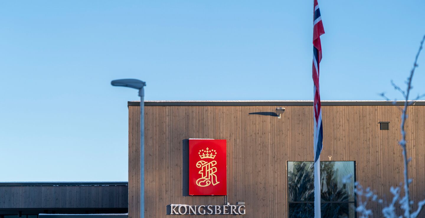 Kongsberg Gruppens F135 motordepot på Rygge.