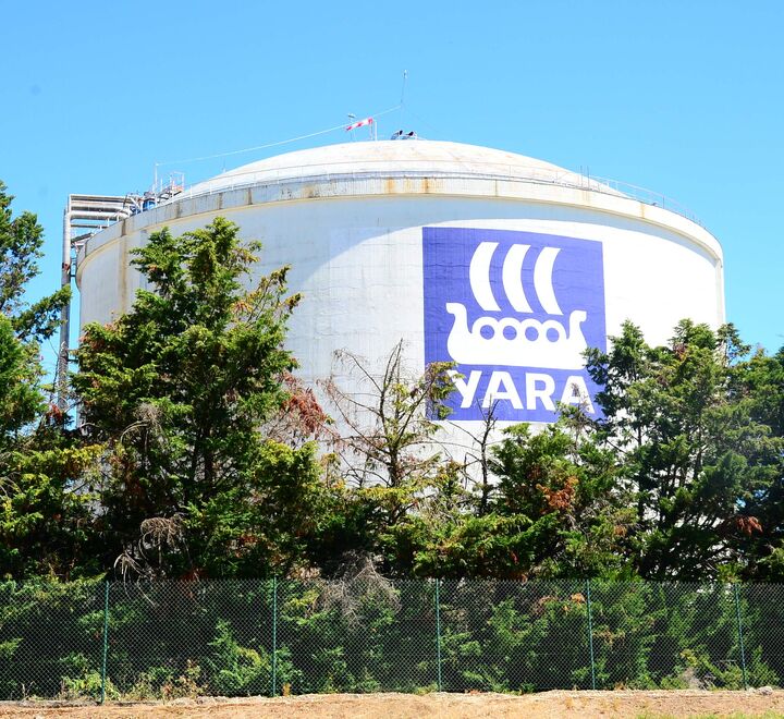 A Yara factory in Bordeaux, France