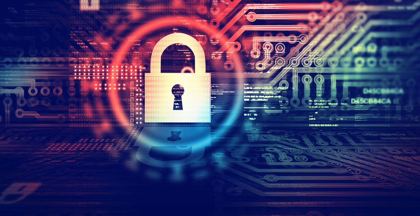 Illustration of cyber security