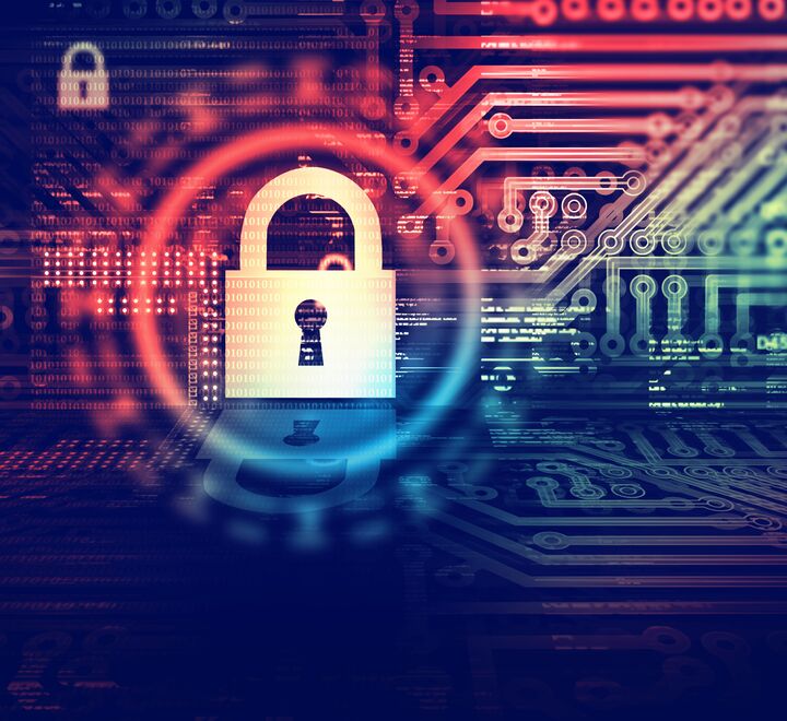 Illustration of cyber security