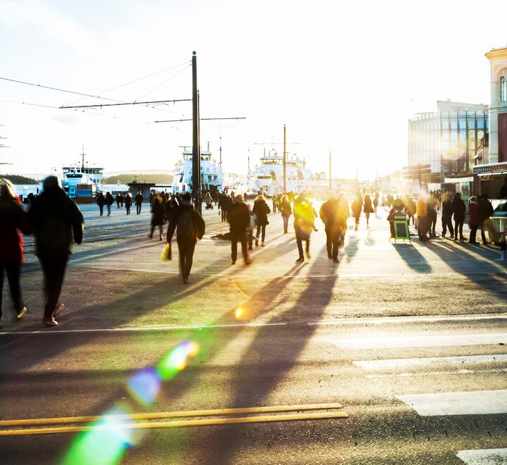 Mennesker på Aker Brygge