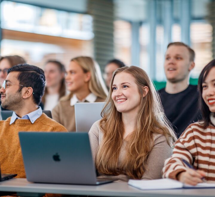 Students in an auditorium