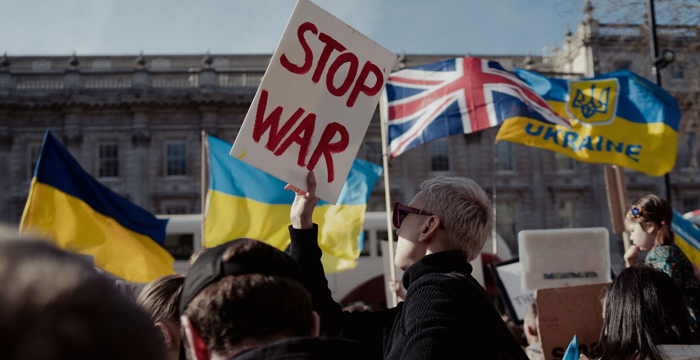 Protest against war in Ukraine