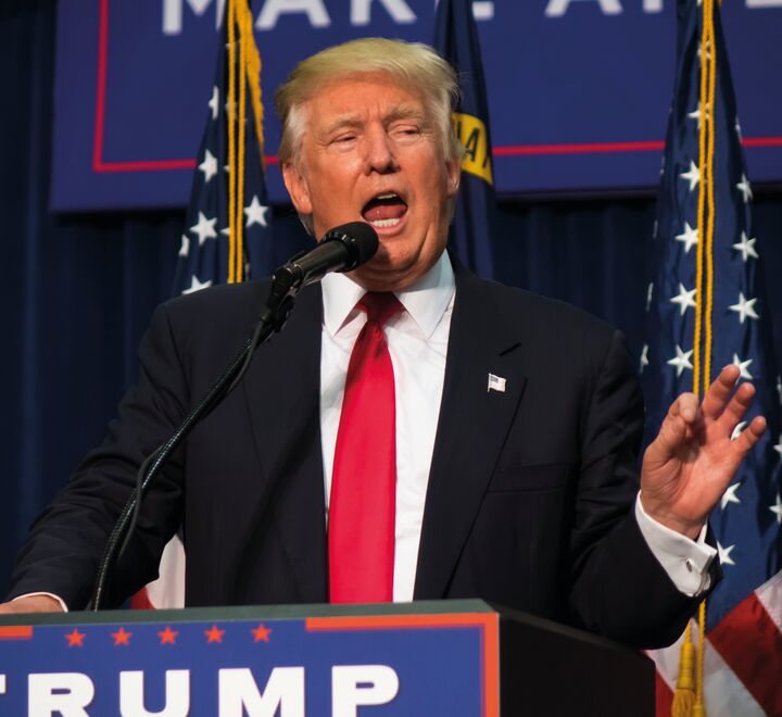 Uansett hvordan det går i kommende valg: Donald Trump (bildet) har lykkes med å skrive seg inn i historiebøkene, konstaterer Gudmund Hernes.