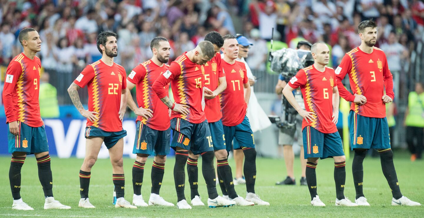 FIFA World Cup 2018: Spania- Russland. Spanias muligheter for å bli verdensmestere ble betydelig svekket med sparkingen av Loptegui. Foto: DPA.