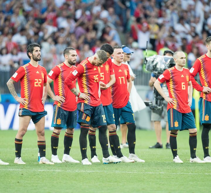 FIFA World Cup 2018: Spania- Russland. Spanias muligheter for å bli verdensmestere ble betydelig svekket med sparkingen av Loptegui. Foto: DPA.