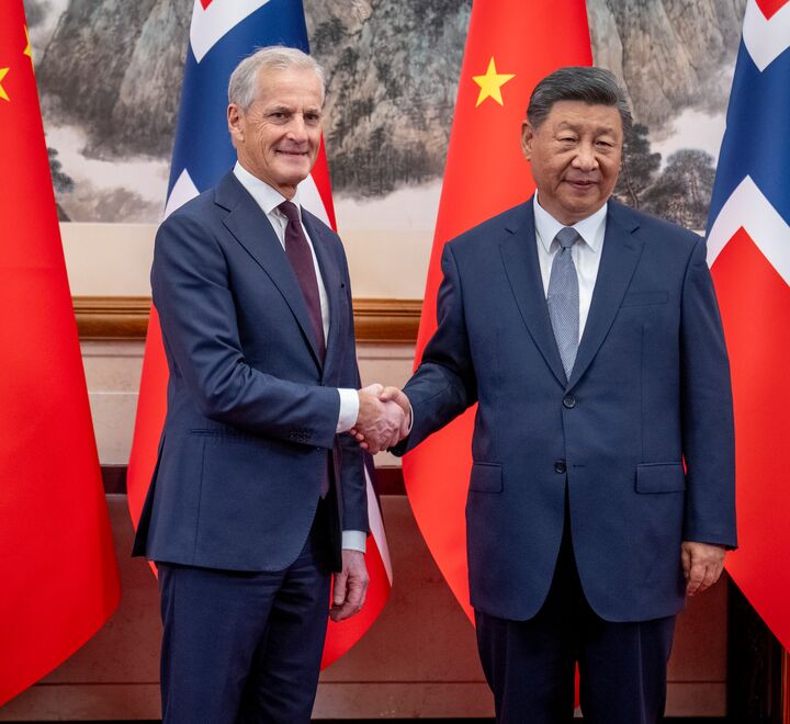 Statsminister Jonas Gahr Støre (Ap) møter Kinas president, Xi Jinping, i Beijing