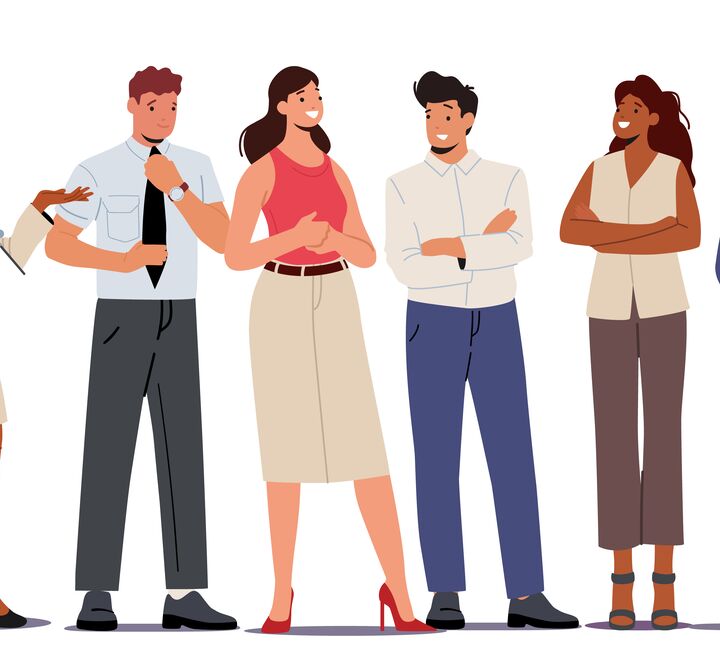 Illustrasjon av unge ledere