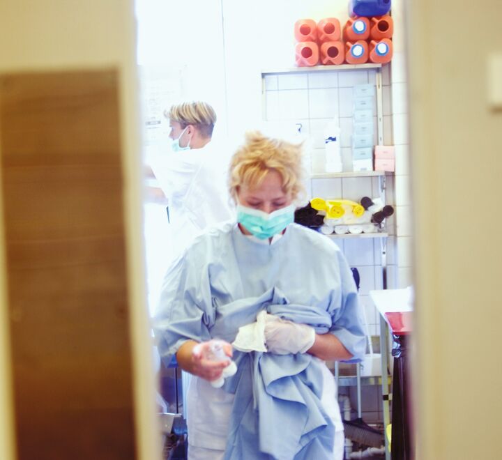 Sykepleiere på jobb