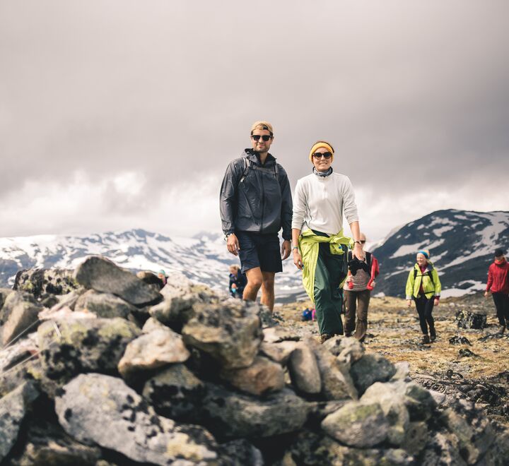 People on top of a mountain